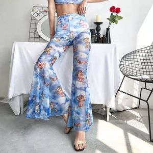 New Angel print pants